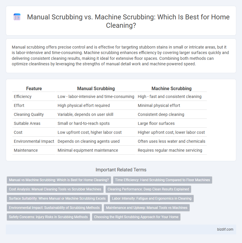 Manual Scrubbing vs. Machine Scrubbing: Which Is Best for Home Cleaning?