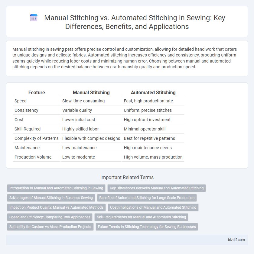 Manual Stitching vs. Automated Stitching in Sewing: Key Differences, Benefits, and Applications