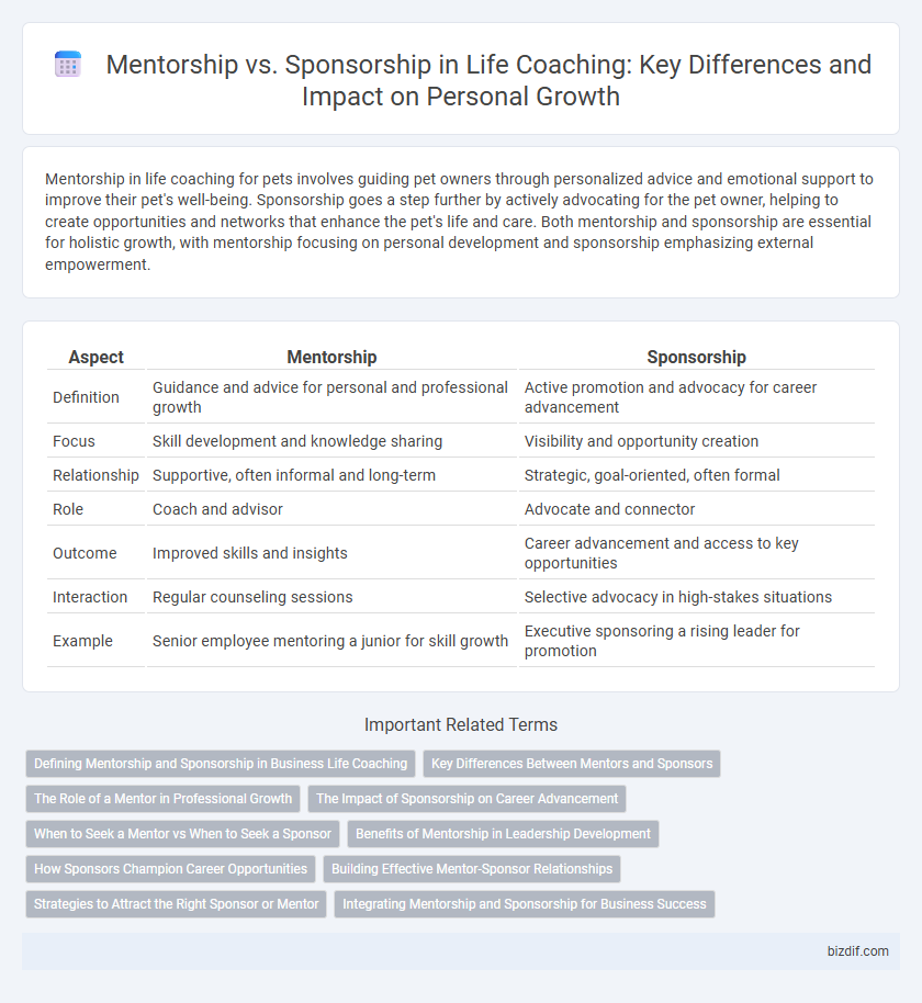 Mentorship vs. Sponsorship in Life Coaching: Key Differences and Impact on Personal Growth