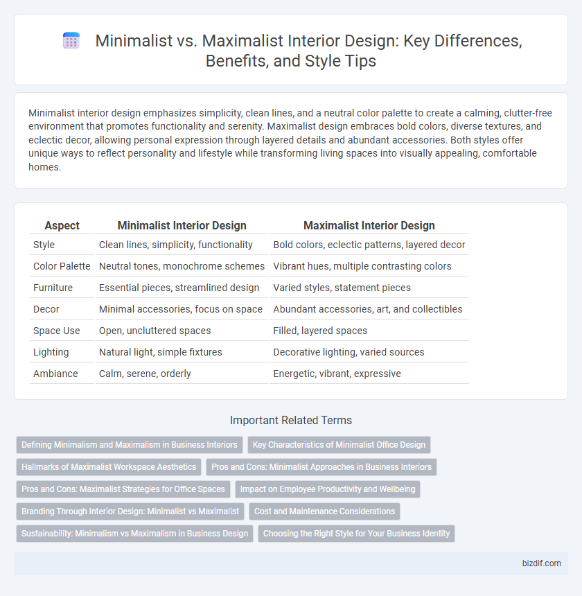 Minimalist vs. Maximalist Interior Design: Key Differences, Benefits, and Style Tips