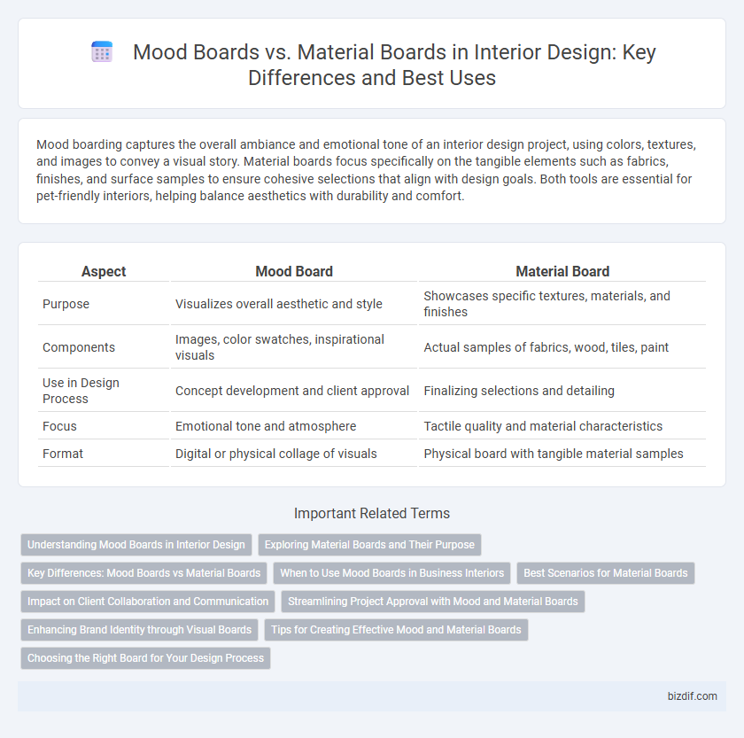 Mood Boards vs. Material Boards in Interior Design: Key Differences and Best Uses