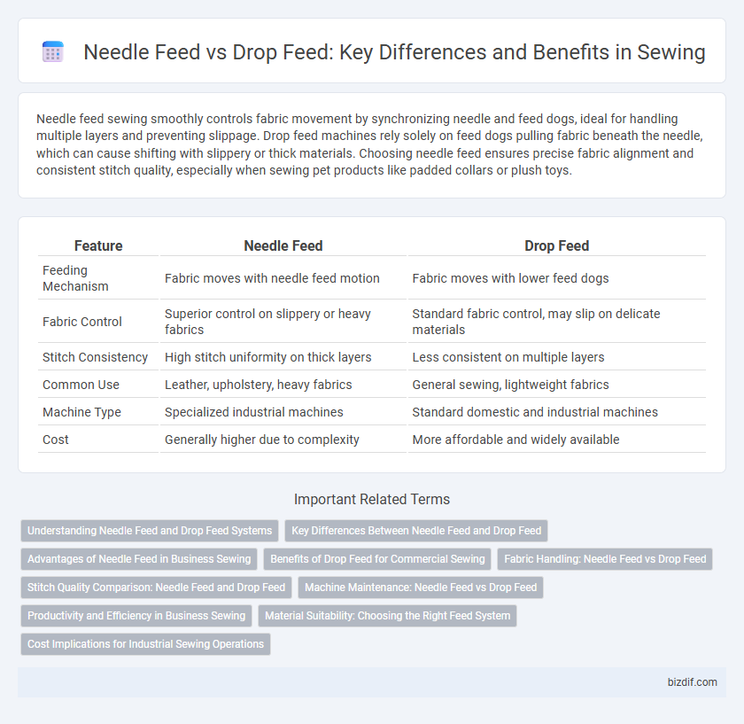 Needle Feed vs Drop Feed: Key Differences and Benefits in Sewing