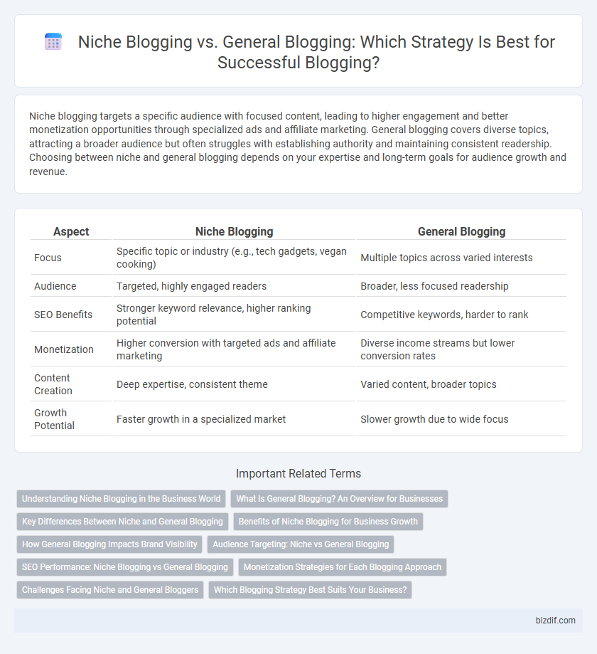Niche Blogging vs. General Blogging: Which Strategy Is Best for Successful Blogging?