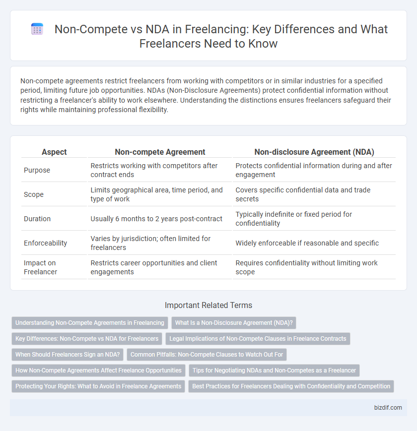 Non-Compete vs NDA in Freelancing: Key Differences and What Freelancers Need to Know