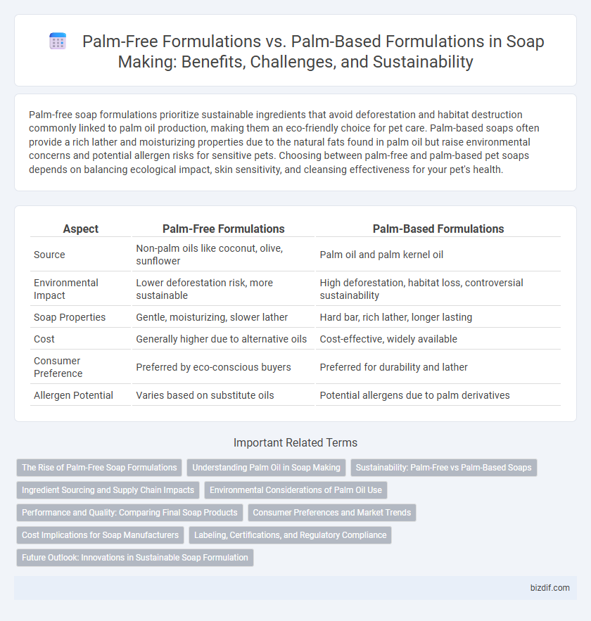 Palm-Free Formulations vs. Palm-Based Formulations in Soap Making: Benefits, Challenges, and Sustainability