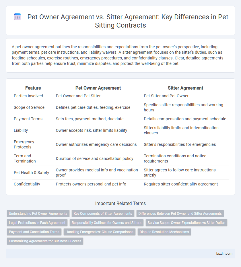 Pet Owner Agreement vs. Sitter Agreement: Key Differences in Pet Sitting Contracts