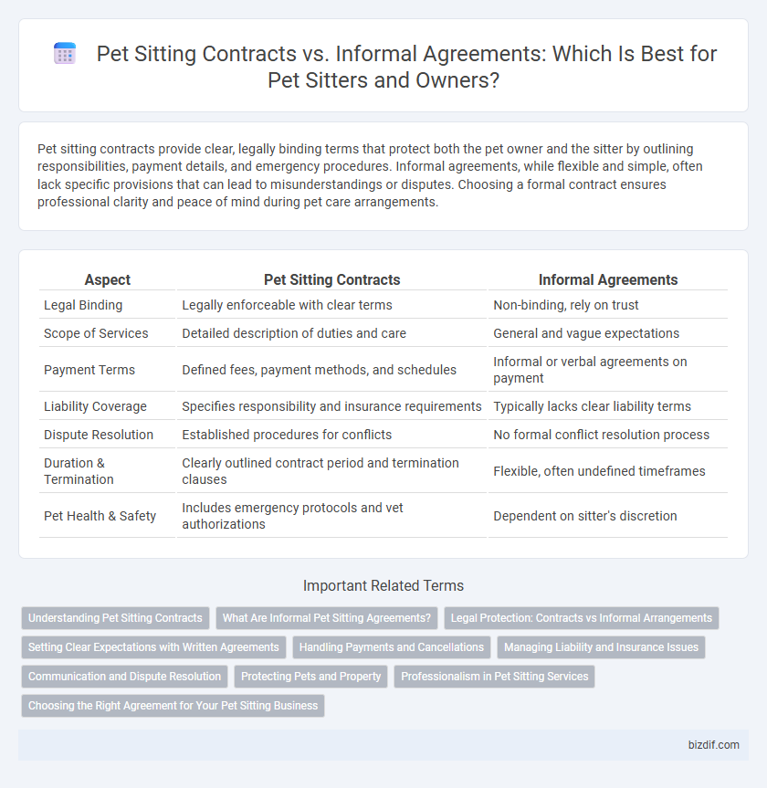 Pet Sitting Contracts vs. Informal Agreements: Which Is Best for Pet Sitters and Owners?