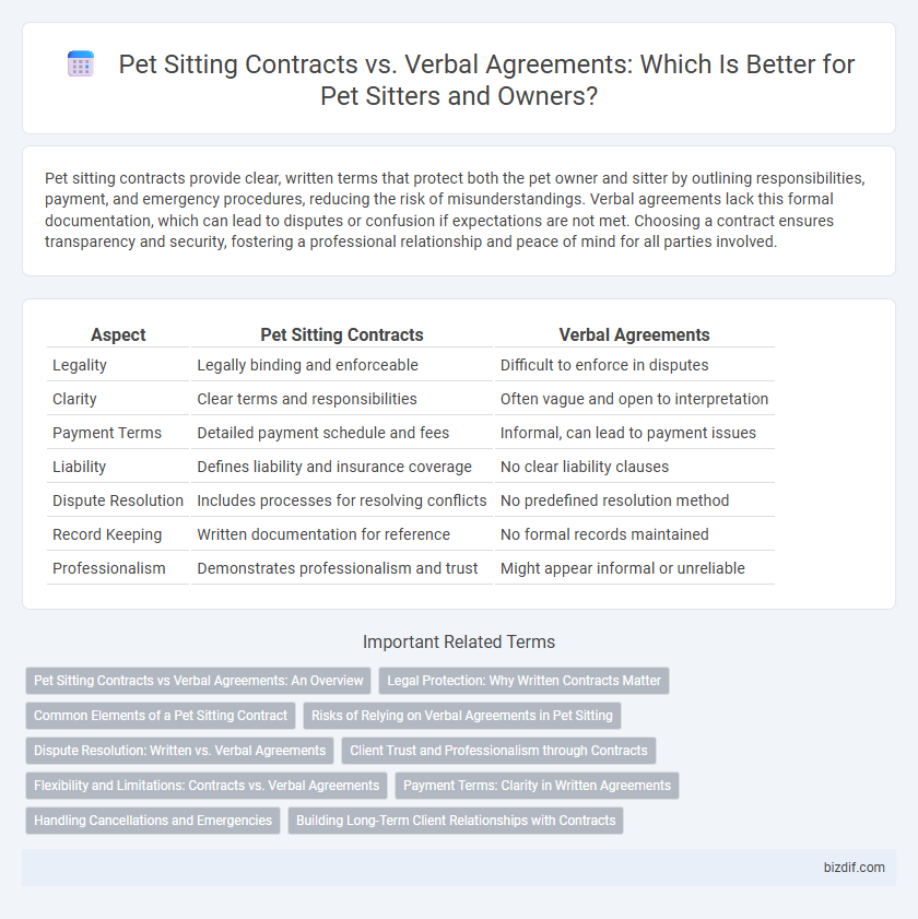 Pet Sitting Contracts vs. Verbal Agreements: Which Is Better for Pet Sitters and Owners?
