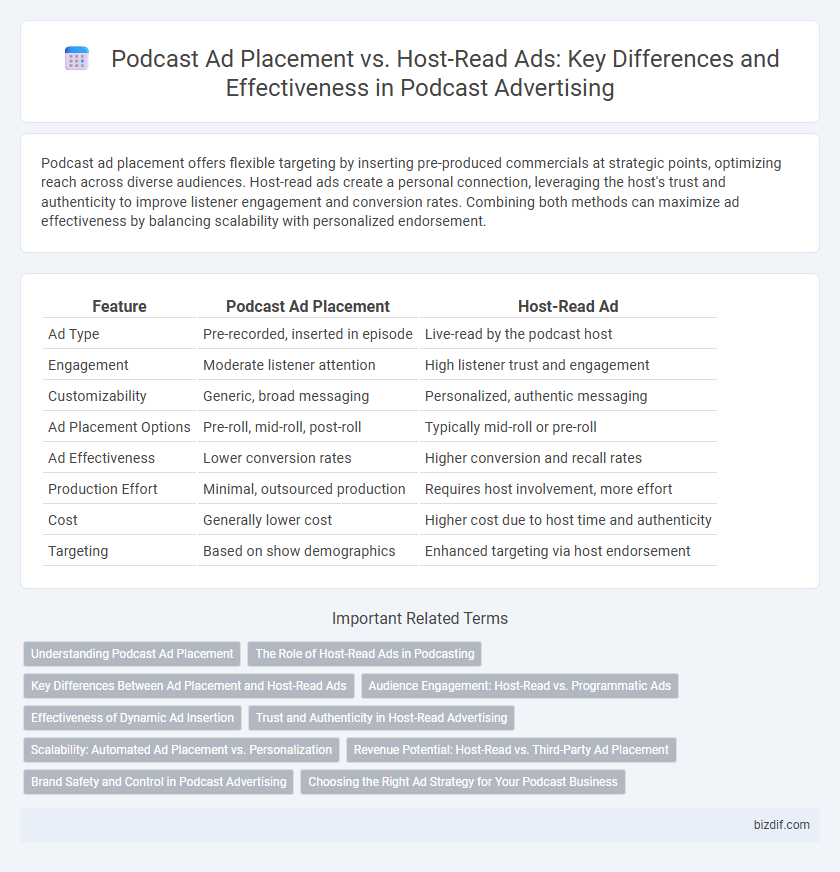 Podcast Ad Placement vs. Host-Read Ads: Key Differences and Effectiveness in Podcast Advertising