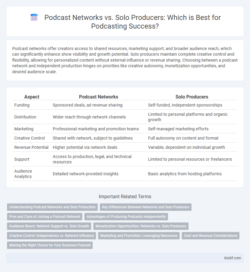 Podcast Networks vs. Solo Producers: Which is Best for Podcasting Success?