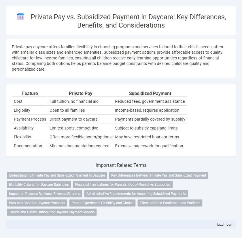 Private Pay vs. Subsidized Payment in Daycare: Key Differences, Benefits, and Considerations