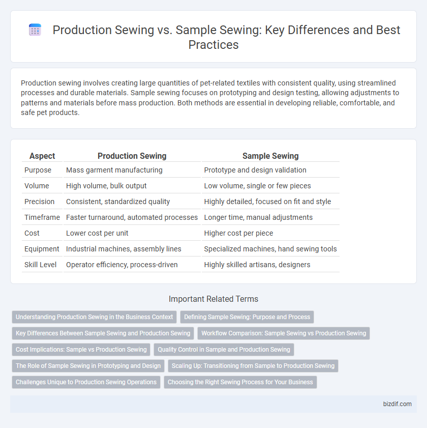 Production Sewing vs. Sample Sewing: Key Differences and Best Practices
