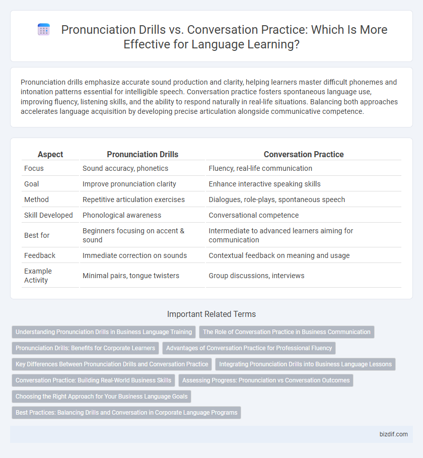 Pronunciation Drills vs. Conversation Practice: Which Is More Effective for Language Learning?
