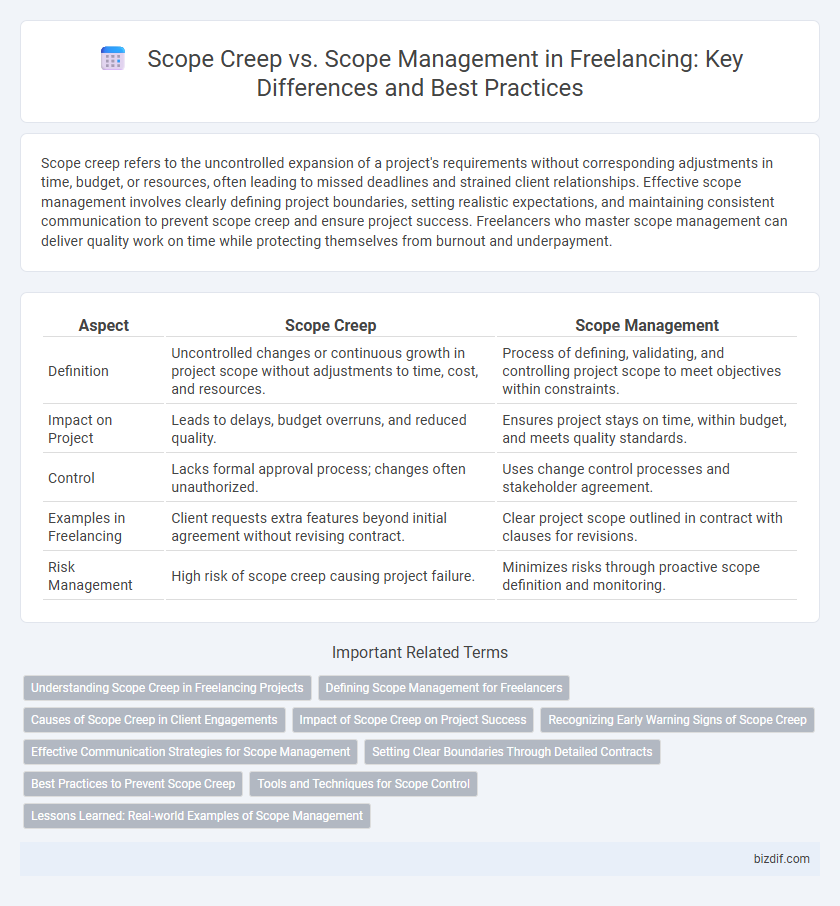 Scope Creep vs. Scope Management in Freelancing: Key Differences and Best Practices