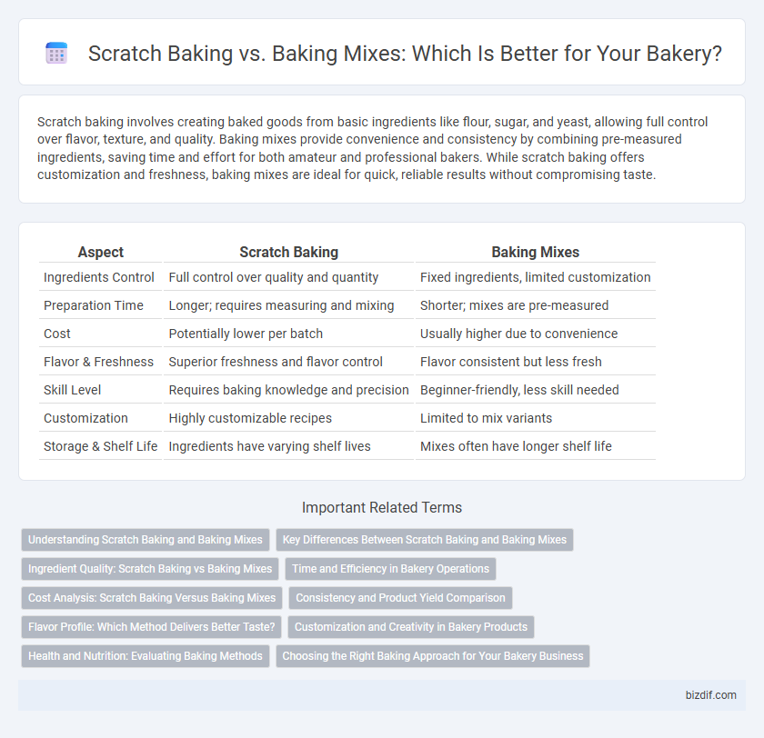 Scratch Baking vs. Baking Mixes: Which Is Better for Your Bakery?