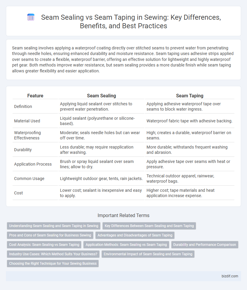Seam Sealing vs Seam Taping in Sewing: Key Differences, Benefits, and Best Practices