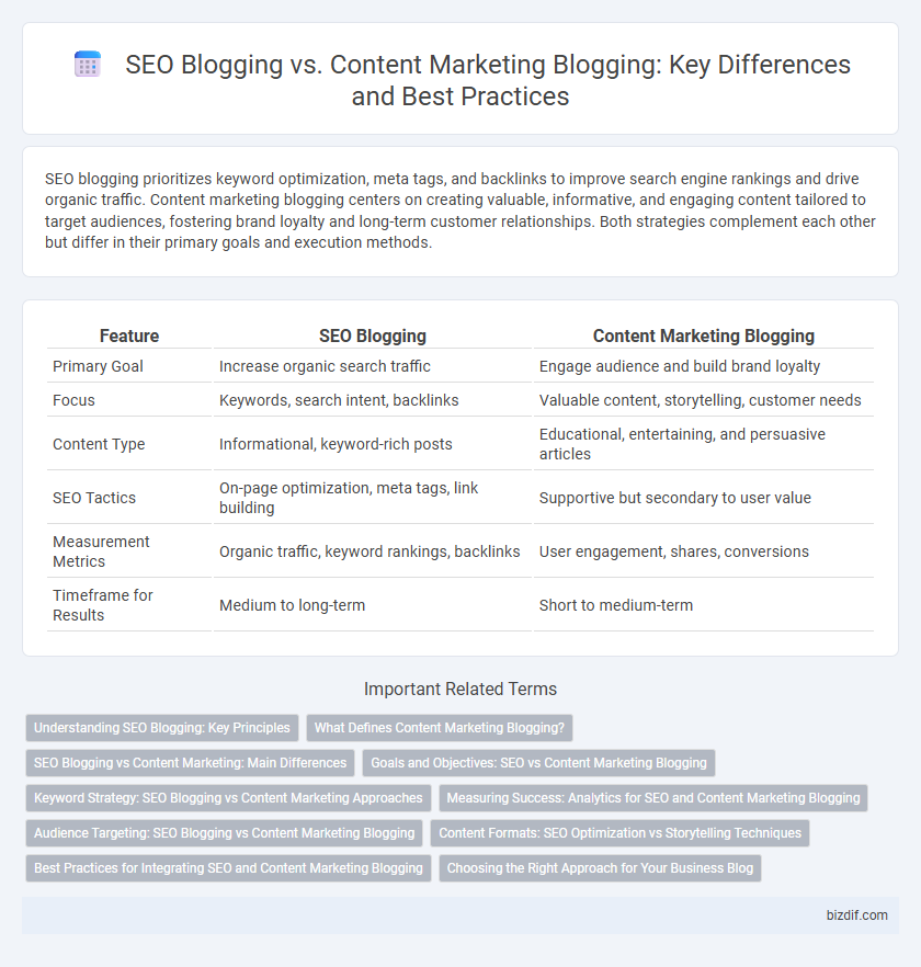 SEO Blogging vs. Content Marketing Blogging: Key Differences and Best Practices