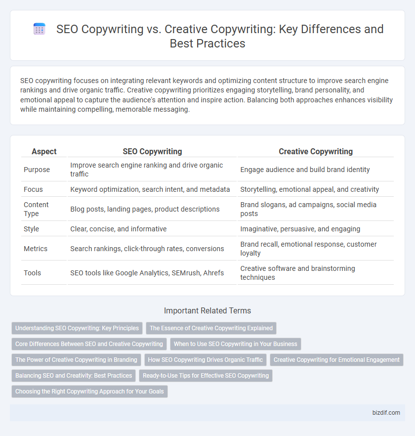 SEO Copywriting vs. Creative Copywriting: Key Differences and Best Practices