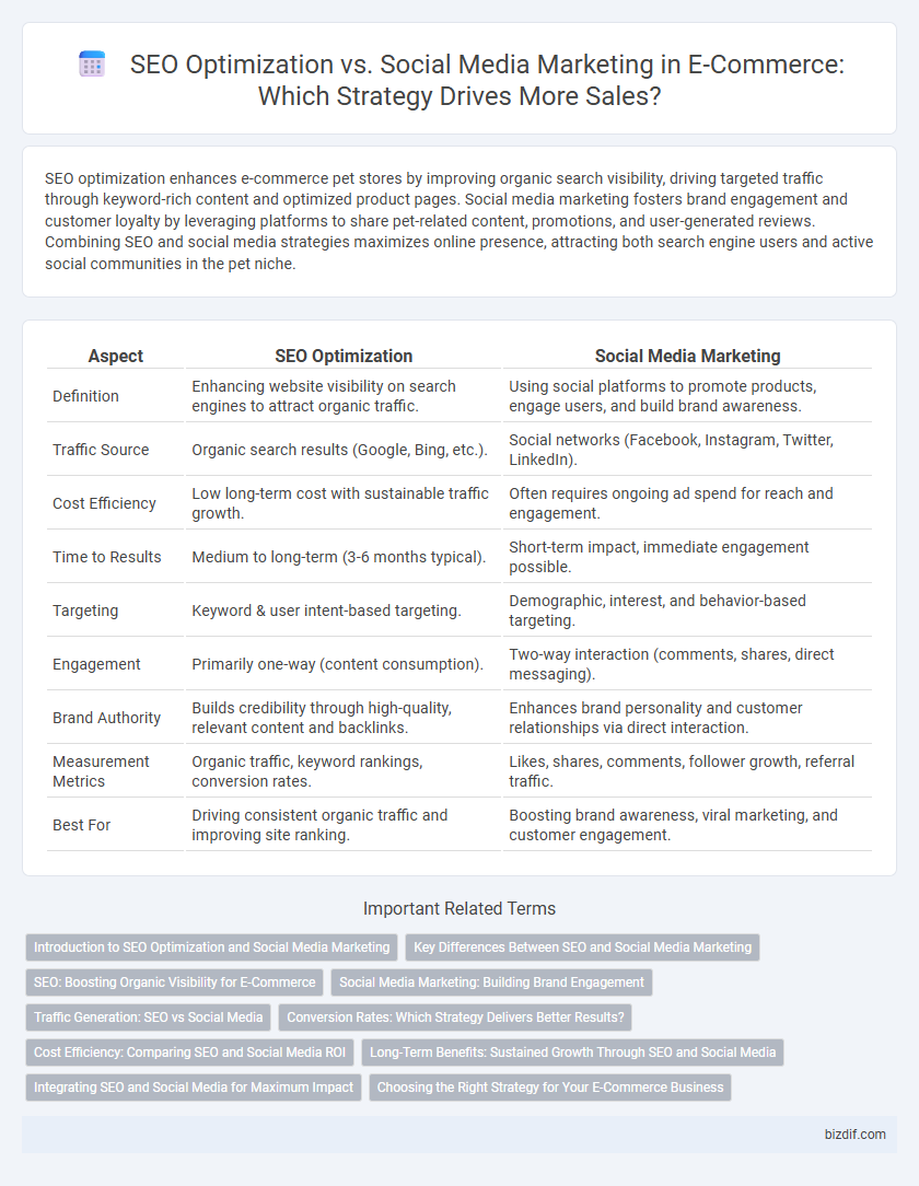 SEO Optimization vs. Social Media Marketing in E-Commerce: Which Strategy Drives More Sales?