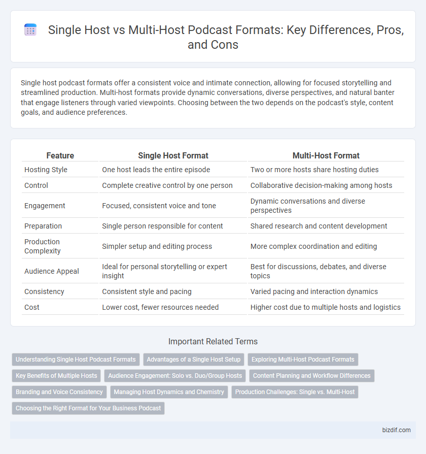 Single Host vs Multi-Host Podcast Formats: Key Differences, Pros, and Cons