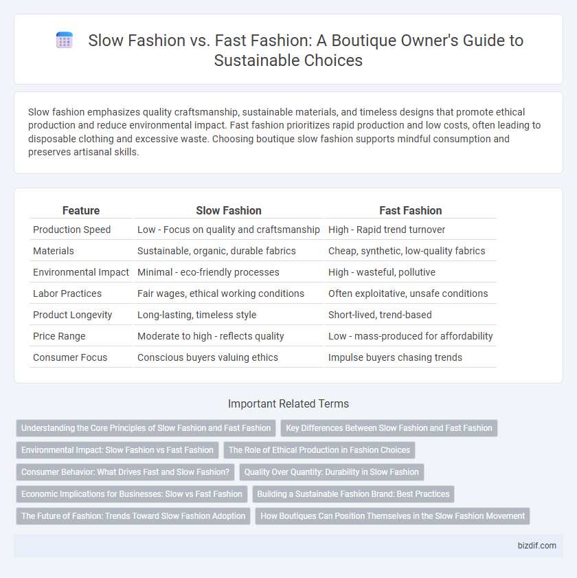 Slow Fashion vs. Fast Fashion: A Boutique Owner's Guide to Sustainable Choices