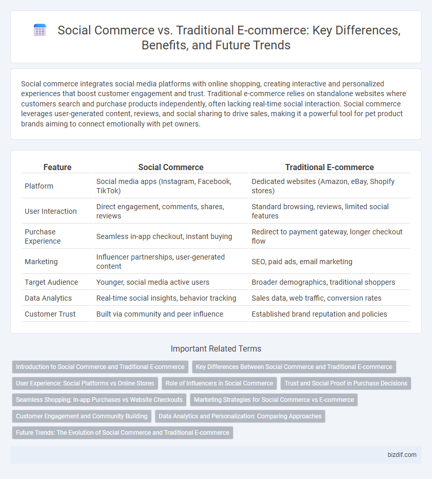 Social Commerce vs. Traditional E-commerce: Key Differences, Benefits, and Future Trends
