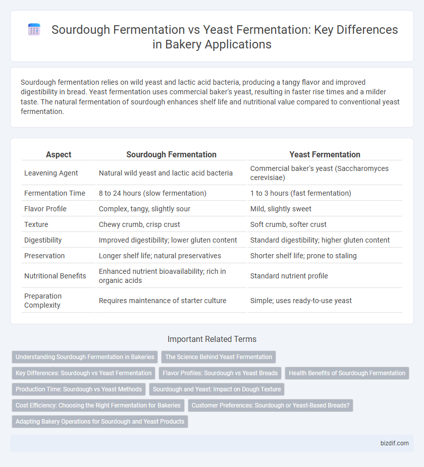 Sourdough Fermentation vs Yeast Fermentation: Key Differences in Bakery Applications