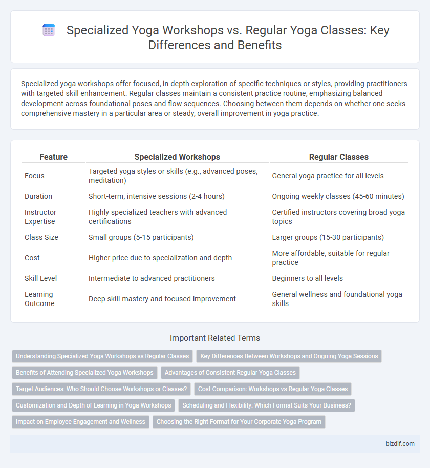 Specialized Yoga Workshops vs. Regular Yoga Classes: Key Differences and Benefits