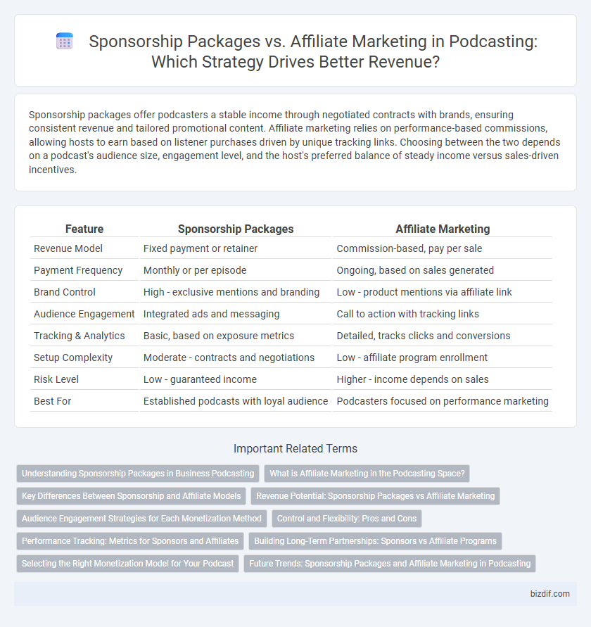 Sponsorship Packages vs. Affiliate Marketing in Podcasting: Which Strategy Drives Better Revenue?