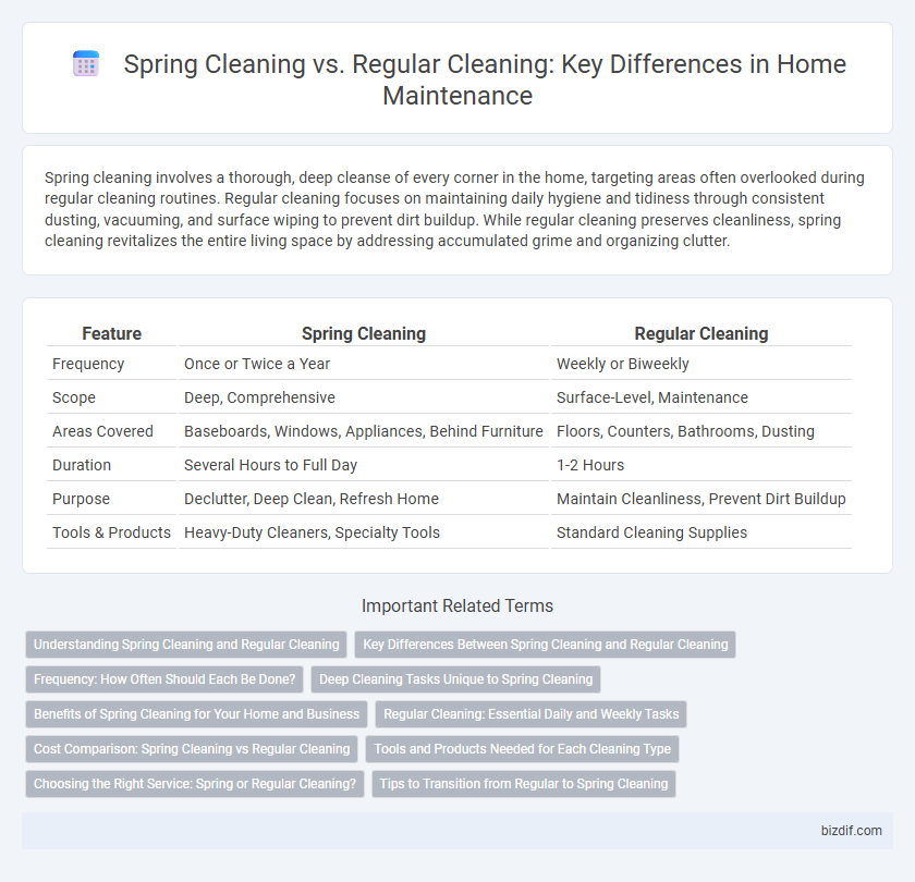 Spring Cleaning vs. Regular Cleaning: Key Differences in Home Maintenance