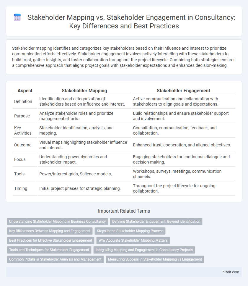 Stakeholder Mapping vs. Stakeholder Engagement in Consultancy: Key Differences and Best Practices