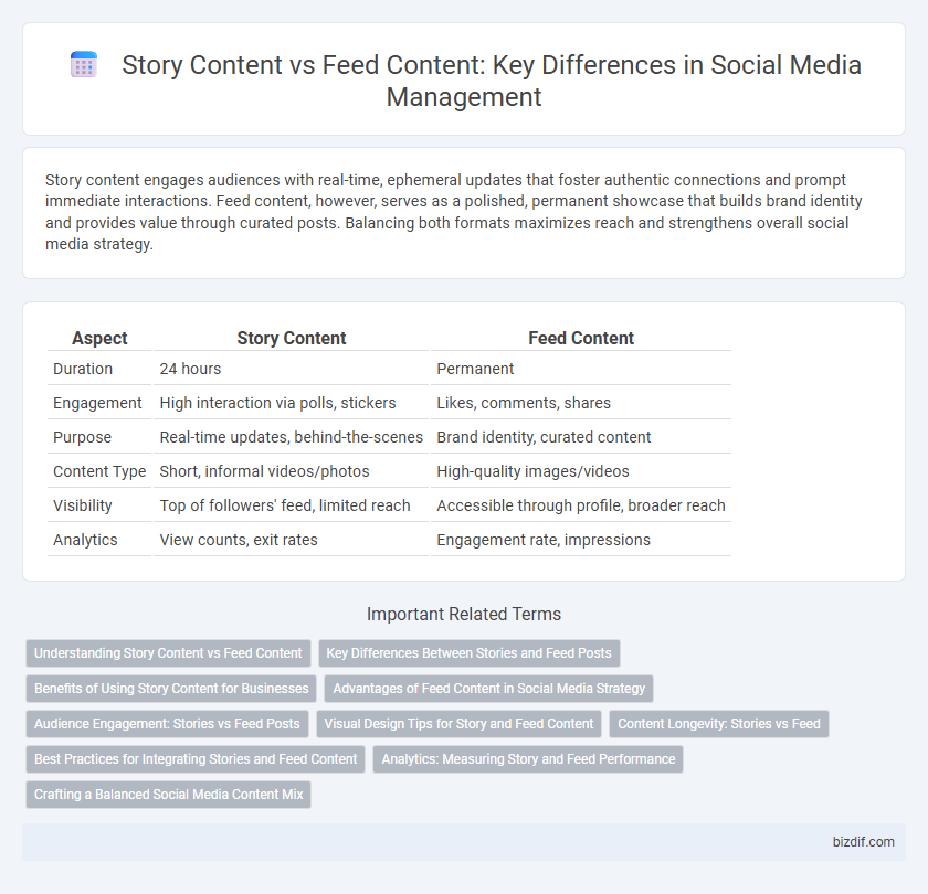 Story Content vs Feed Content: Key Differences in Social Media Management