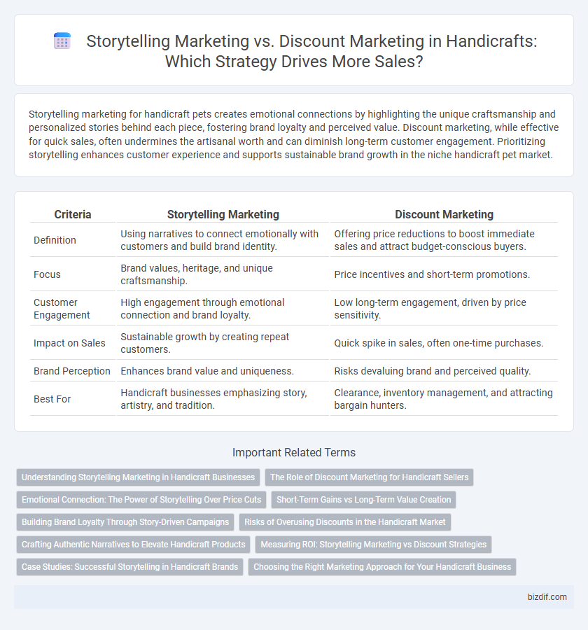 Storytelling Marketing vs. Discount Marketing in Handicrafts: Which Strategy Drives More Sales?