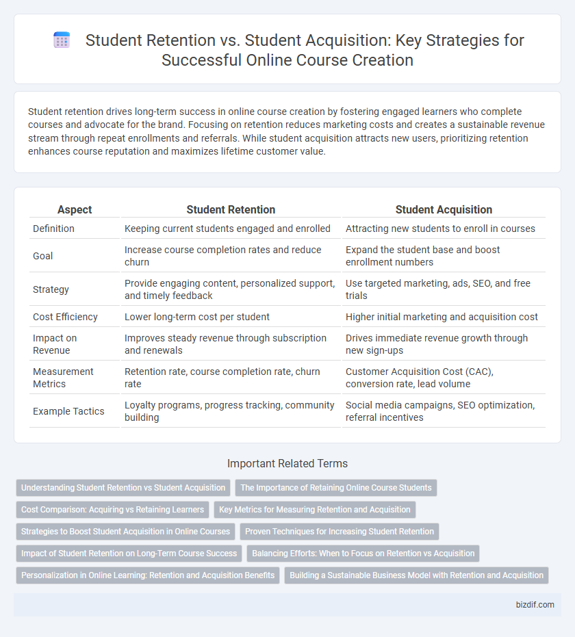 Student Retention vs. Student Acquisition: Key Strategies for Successful Online Course Creation