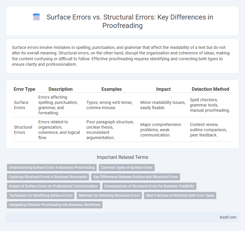 Surface Errors vs. Structural Errors: Key Differences in Proofreading