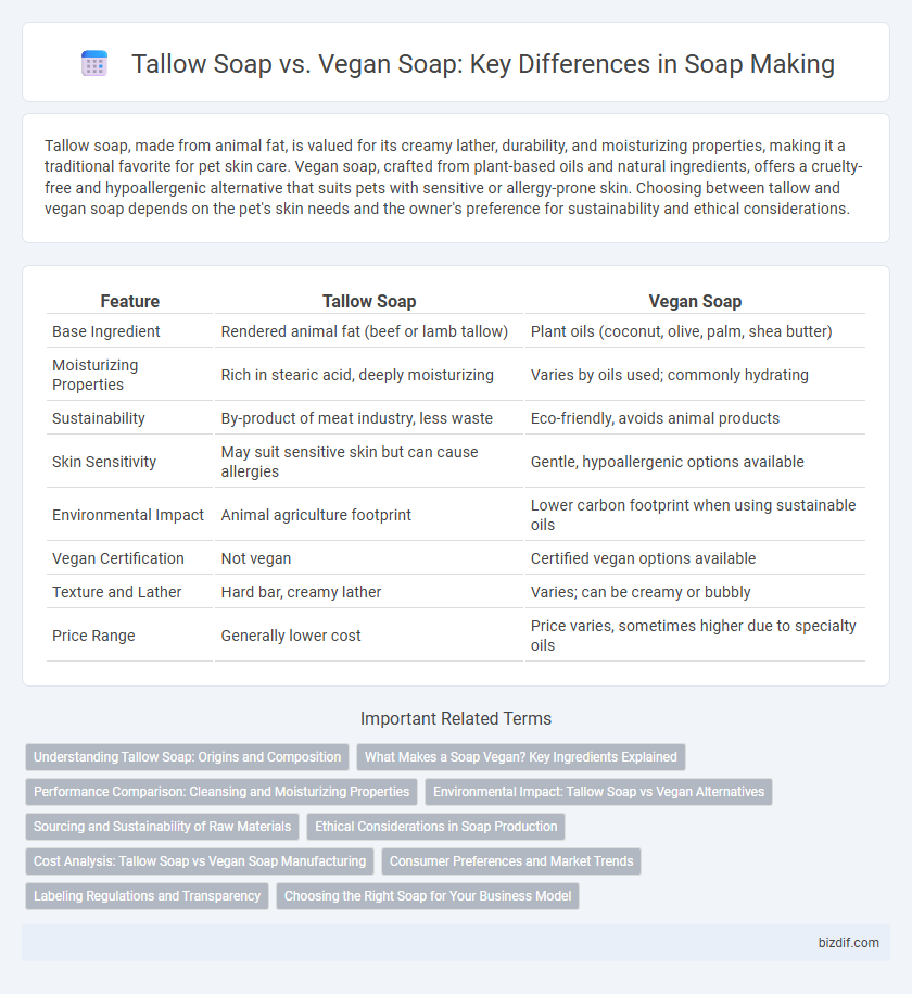 Tallow Soap vs. Vegan Soap: Key Differences in Soap Making