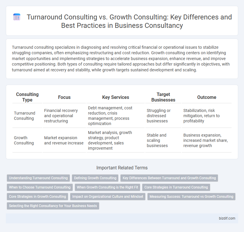Turnaround Consulting vs. Growth Consulting: Key Differences and Best Practices in Business Consultancy