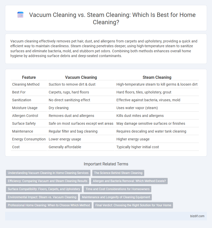 Vacuum Cleaning vs. Steam Cleaning: Which Is Best for Home Cleaning?