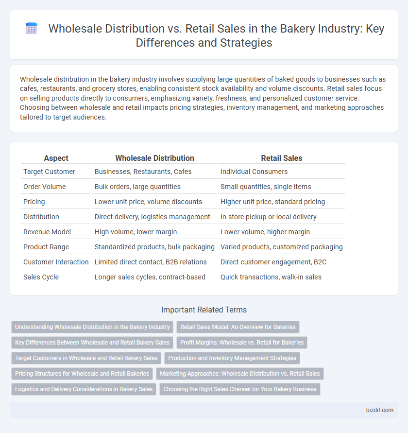 Wholesale Distribution vs. Retail Sales in the Bakery Industry: Key Differences and Strategies