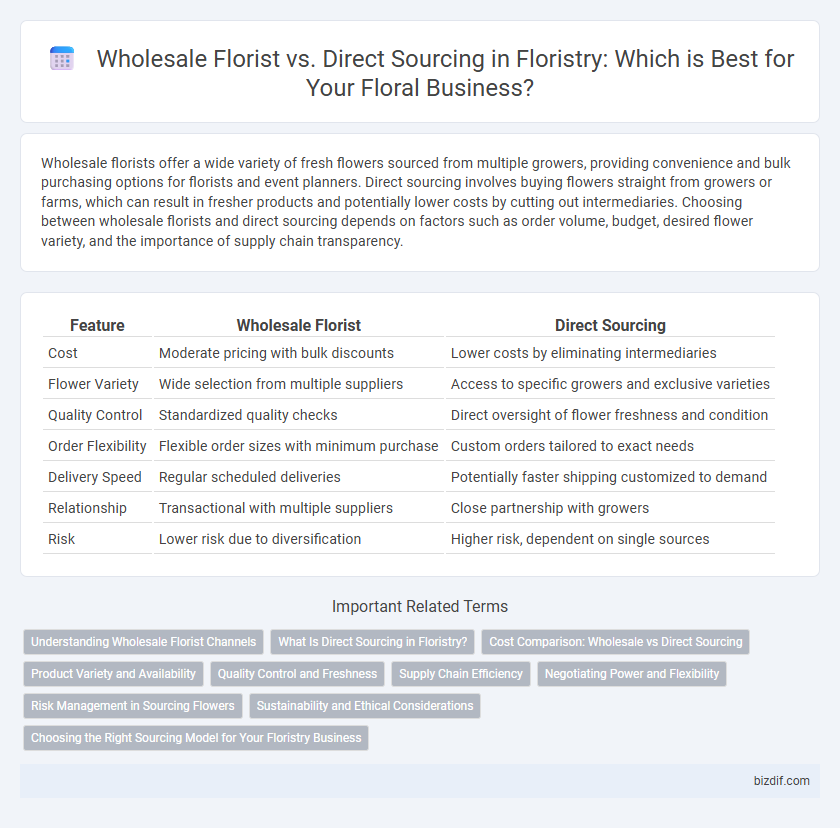 Wholesale Florist vs. Direct Sourcing in Floristry: Which is Best for Your Floral Business?