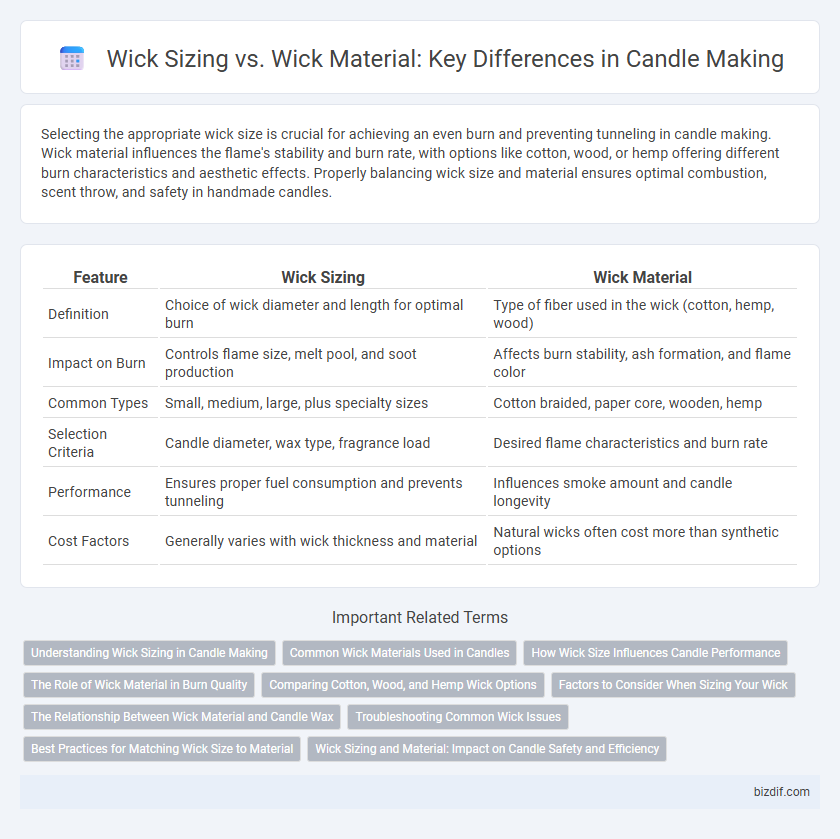 Wick Sizing vs. Wick Material: Key Differences in Candle Making