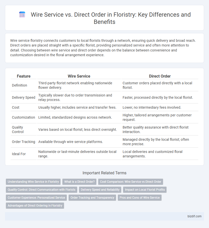 Wire Service vs. Direct Order in Floristry: Key Differences and Benefits